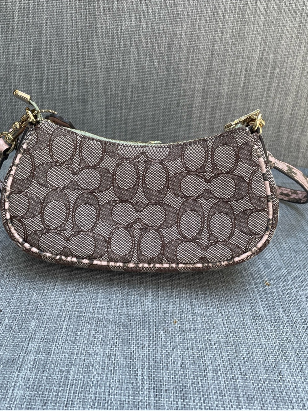Coach Signature Mini Shoulder Crossbody ASTON Bay Hold/Multi - Picture 3 of 4